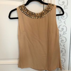 Marchesa notte top with sequins